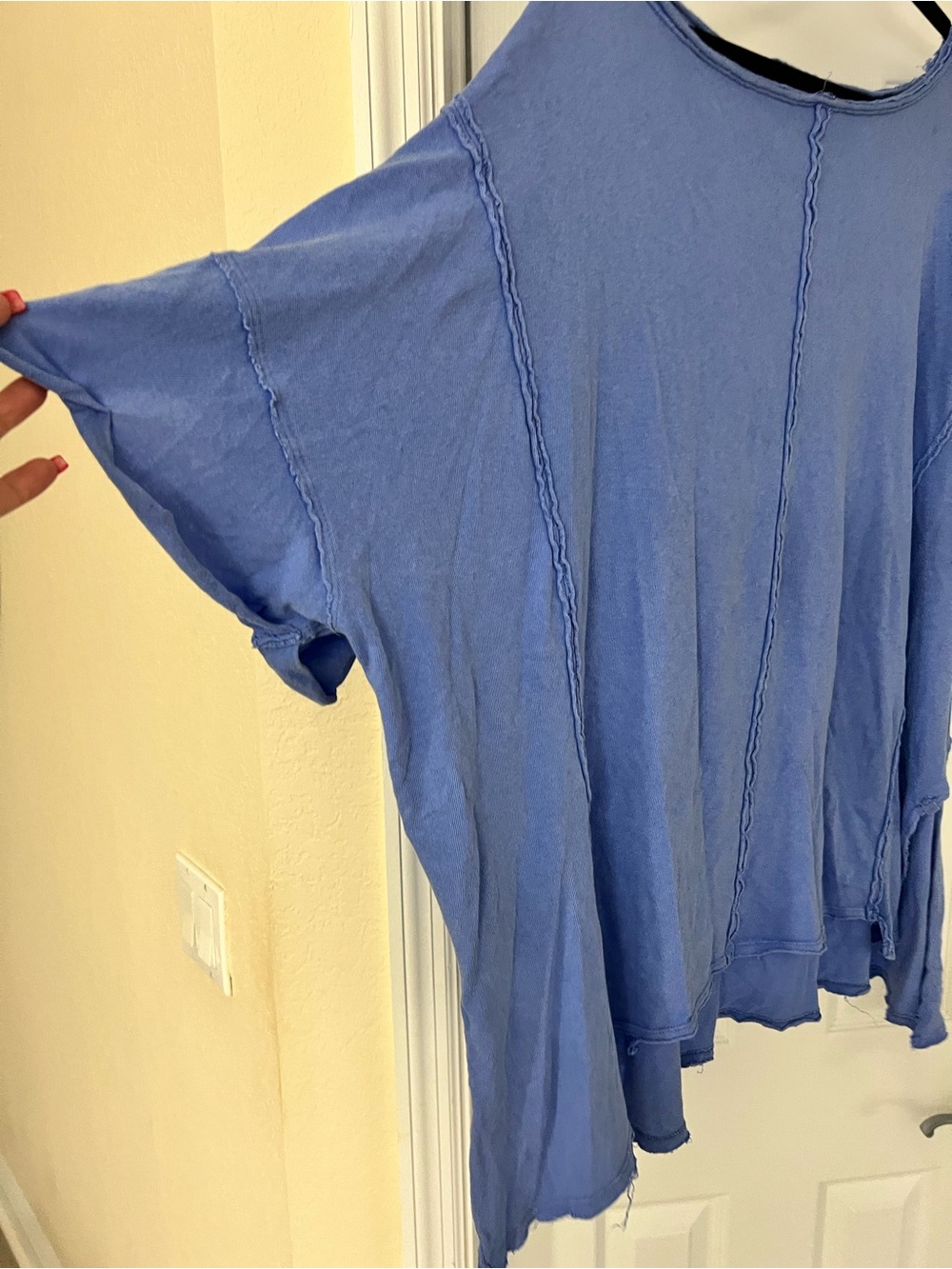 We The Free Relaxed Blue Women’s Oversized Tshirt - Picture 5 of 5